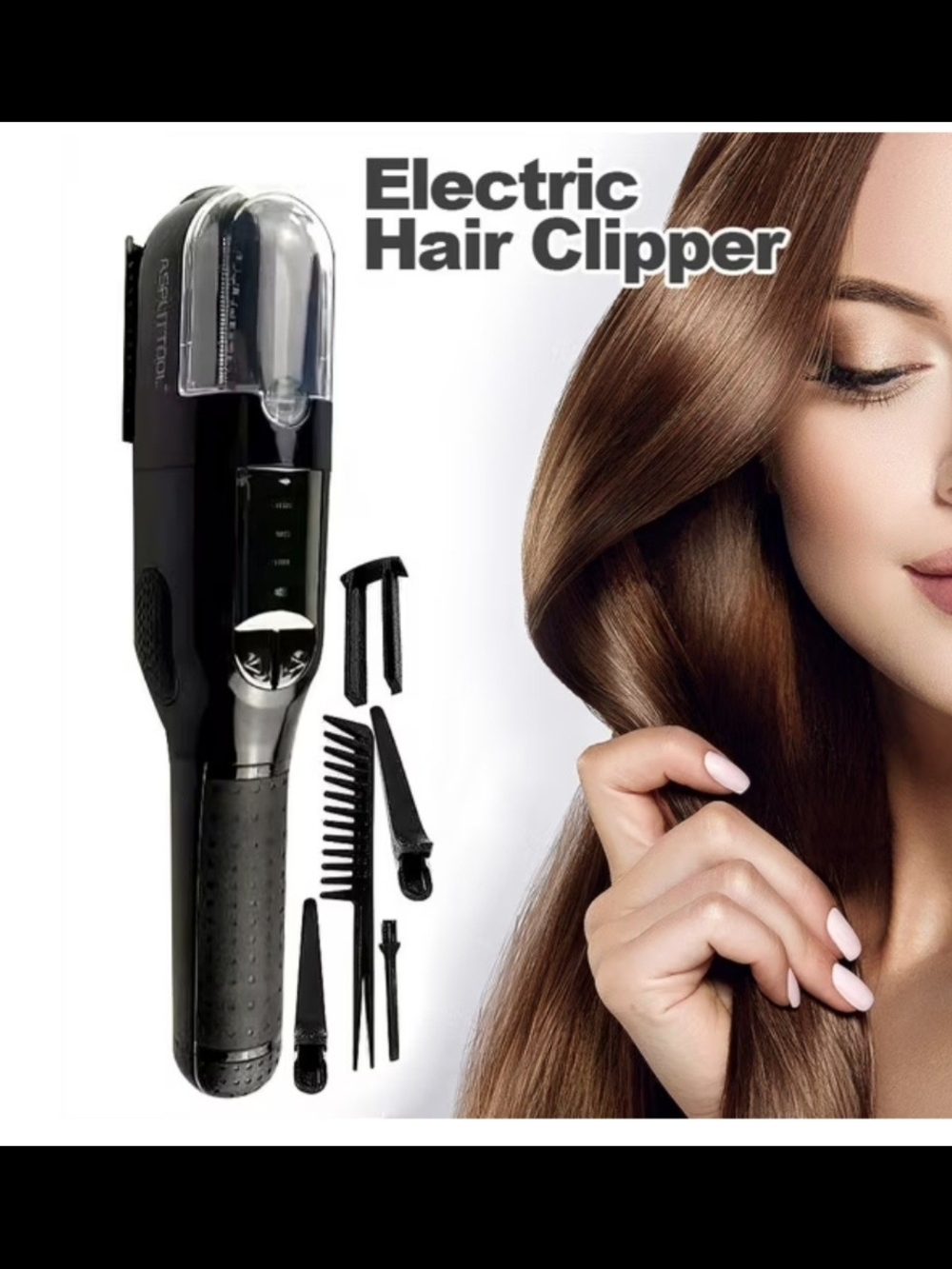 Women’s Electric Hair Clipper & Styling Kit - Black